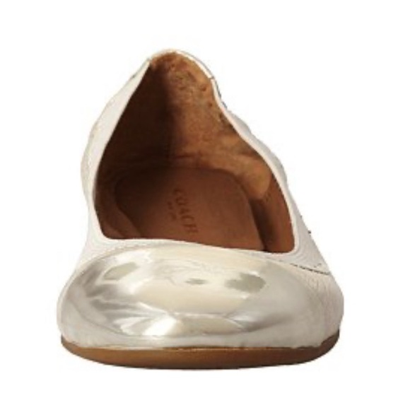 COACH Women's Dalia Gold Ballet Flat Size 9 1/2 - Picture 6 of 17